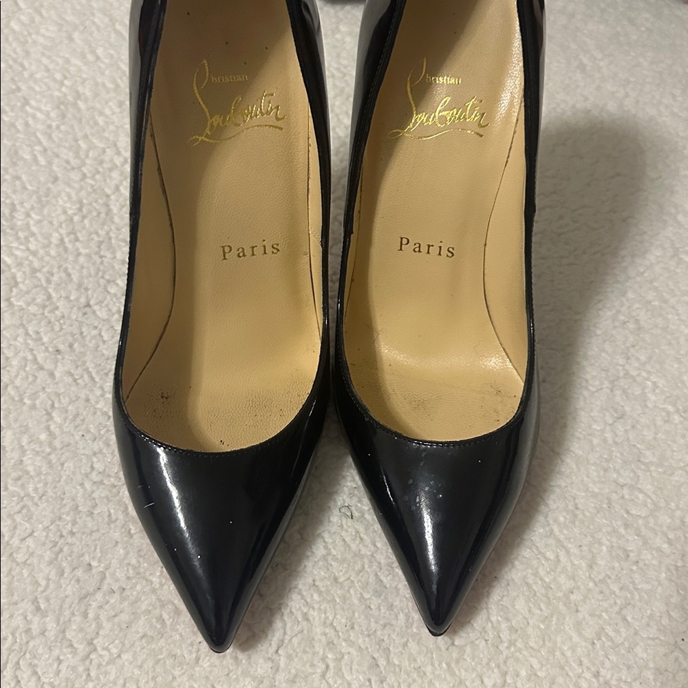 Christian Louboutin Black Patent Pigalle Heels